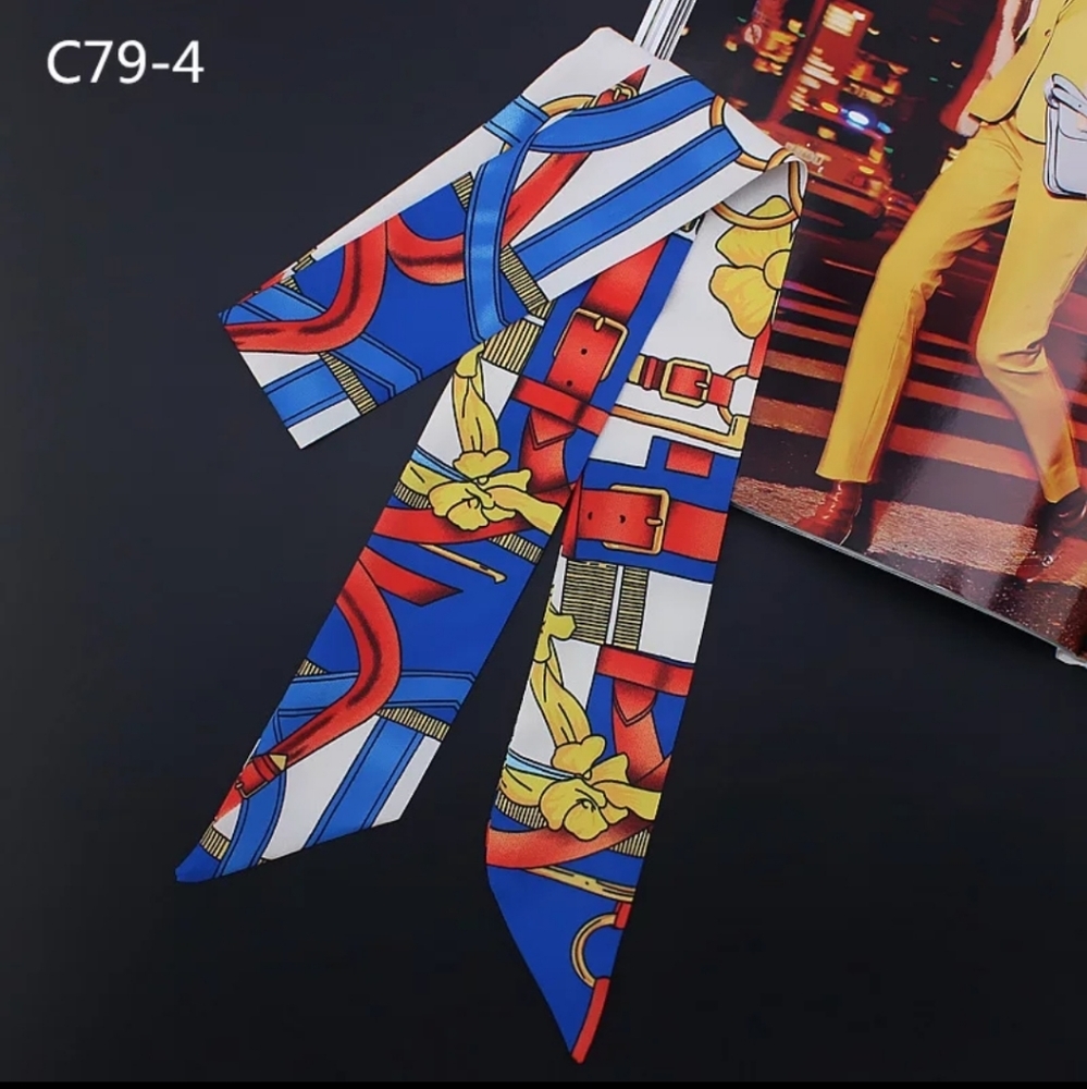 Twilly Silk‎ Scarve For Bag Handle Head Neck Hair